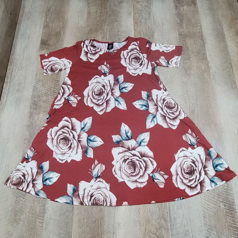 Agnes & Dora Women's Patterned Short Sleeve Dress Multicolor Size XS